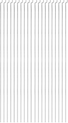 uxcell Piezas de acero Z de 0.047 in x 10.236 in (10 pulgadas) para reemplazo de avión RC avión barco (paquete de 20)