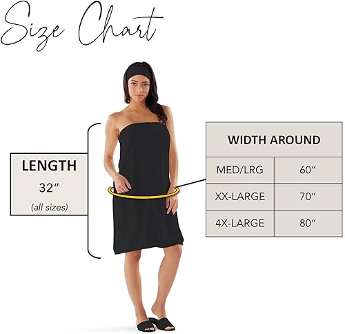 Miniatura 3 de Boca Terry - Envoltura de spa para mujer, toalla de microfibra para ducha, tamaño grande, toalla de baño con broches para después de la ducha,