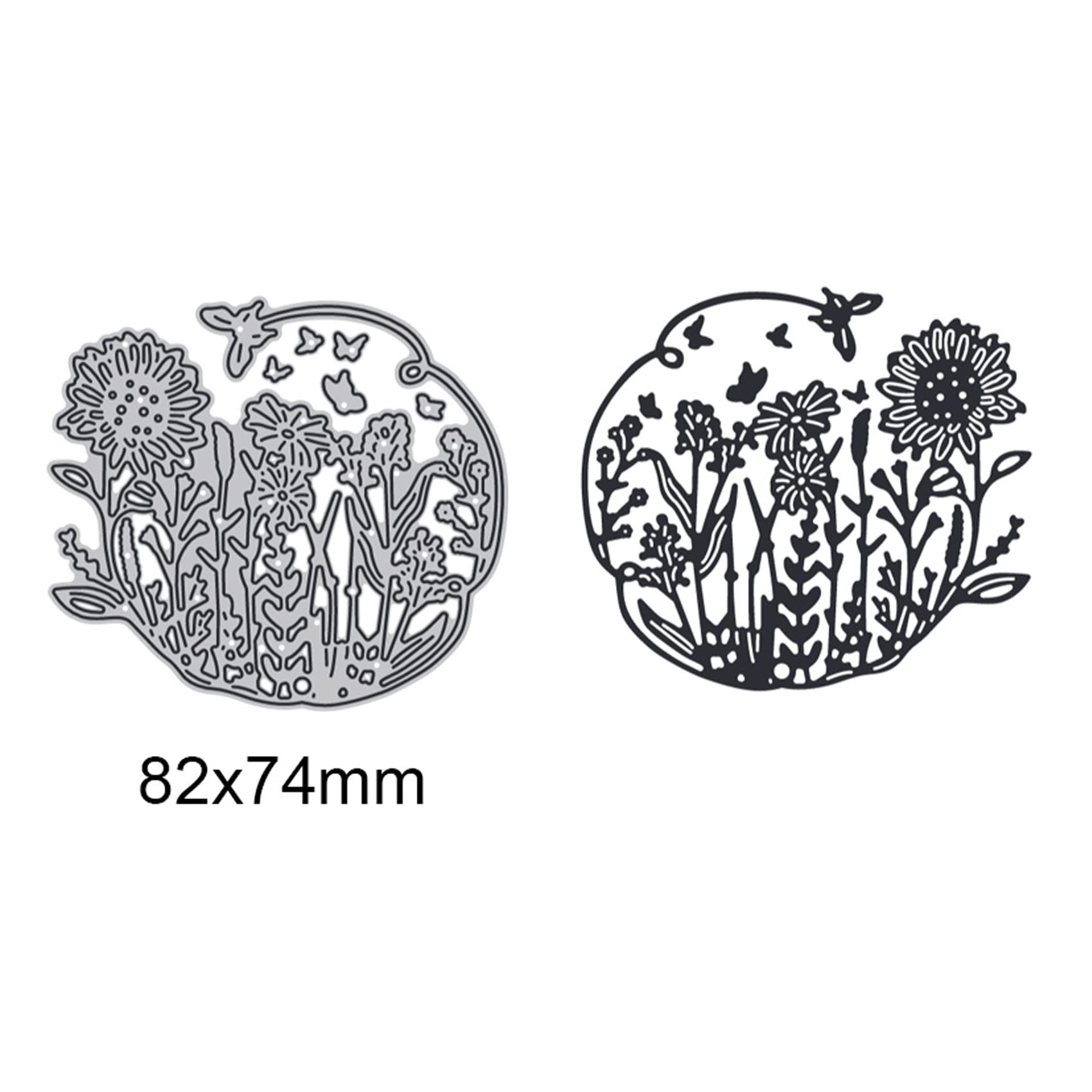 Butterfly Grass Metal Die Cuts for Spring Flower Card Making Decorative Embossing Paper, DIY Scrapbooking Album - Image 4