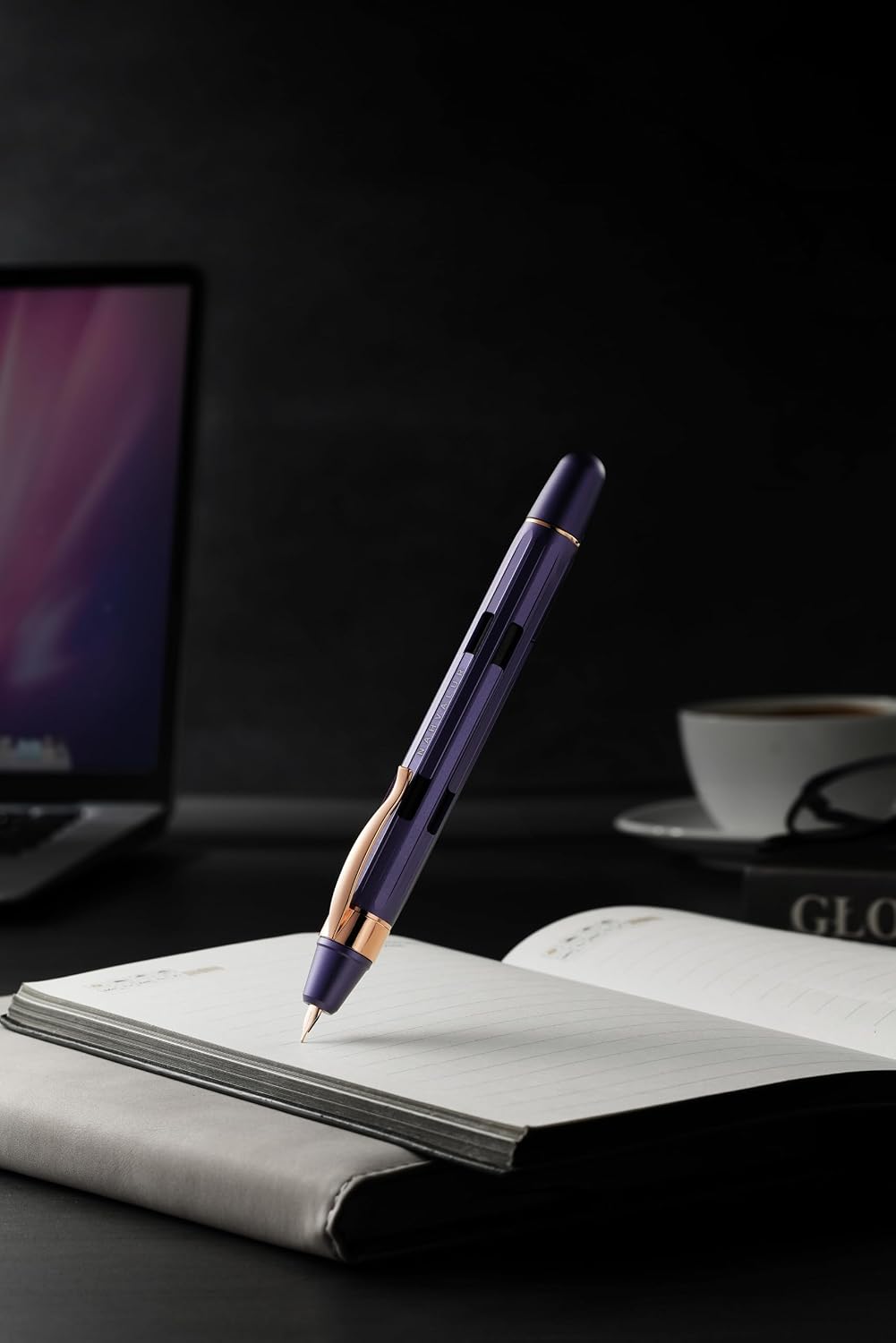 Nahvalur Eclipse Hepatizon Rose Gold Medium Fountain Pen