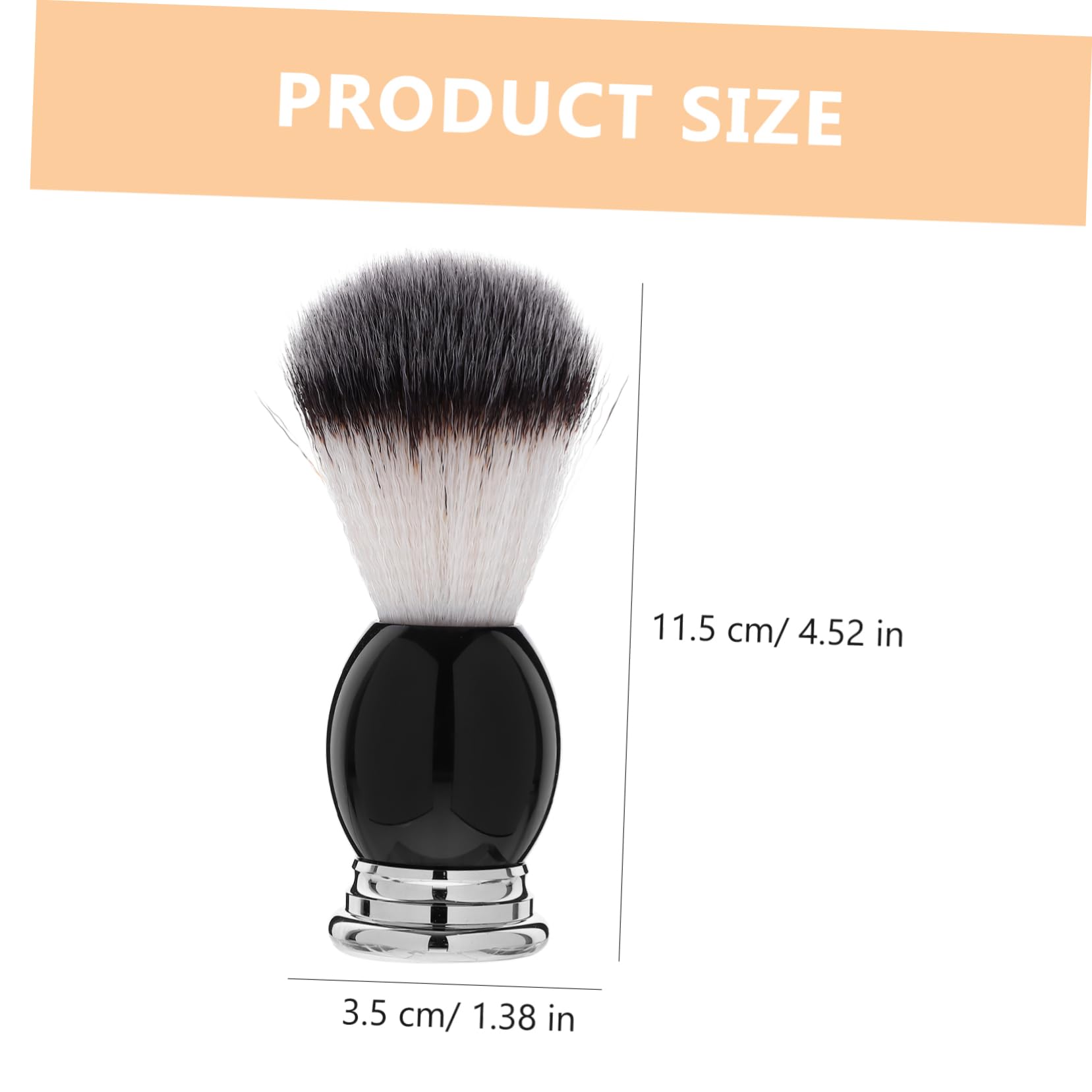 HONMEET Beard Grooming Tool Barber Brush Soap Men's Professional Shave Brush for Smooth Neck Duster