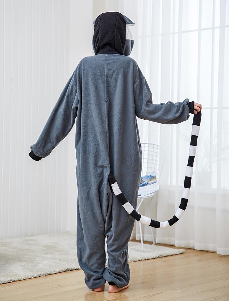 Adult Animal Onesie Pajamas Halloween Cosplay Costume Sleepwear for Women and Men - Image 3