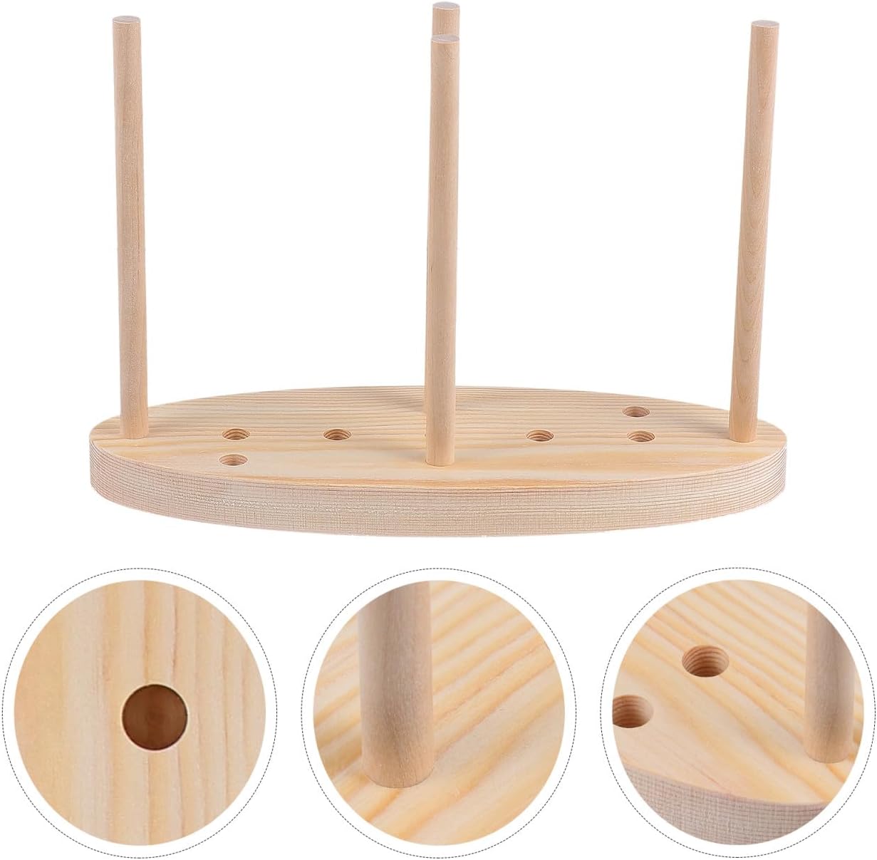 KONTONTY 1pc DIY Wooden Bowknot Maker Tool for Holiday Wreaths Ribbon Craft Accessory for Home Decorations Create Fancy Bows Easily with Comfortable Grip for Various
