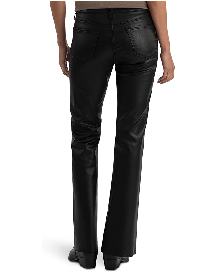 KUT from the Kloth Stella High-Rise Fab Ab Flare With Raw Hem in Black - #2 of 3