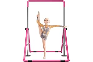 Pink Gymnastics Bar: Train Like a Champion at Home