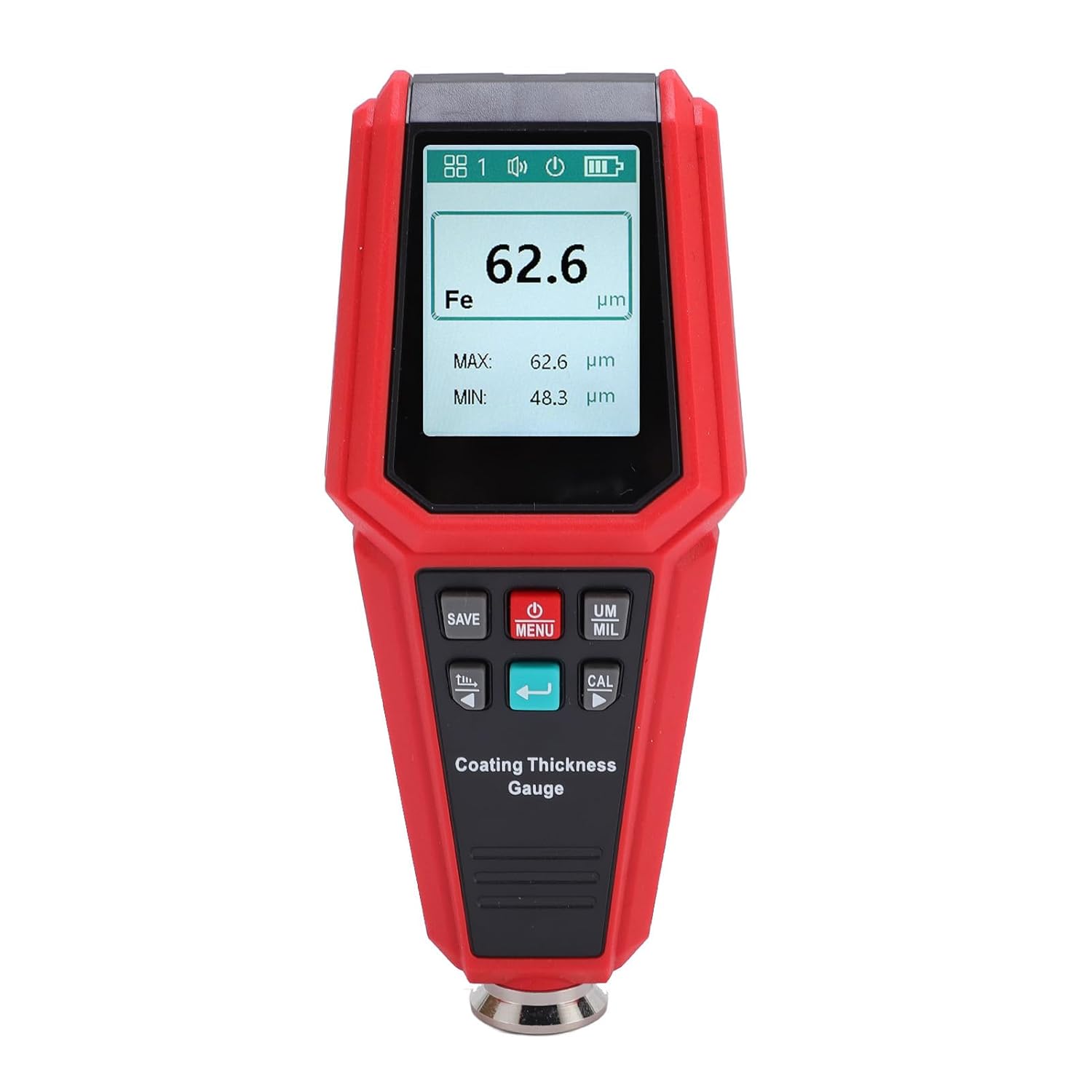 Digital Coating Thickness High Exactness Paint Tester Automatic Meter 0-1500μm for Car