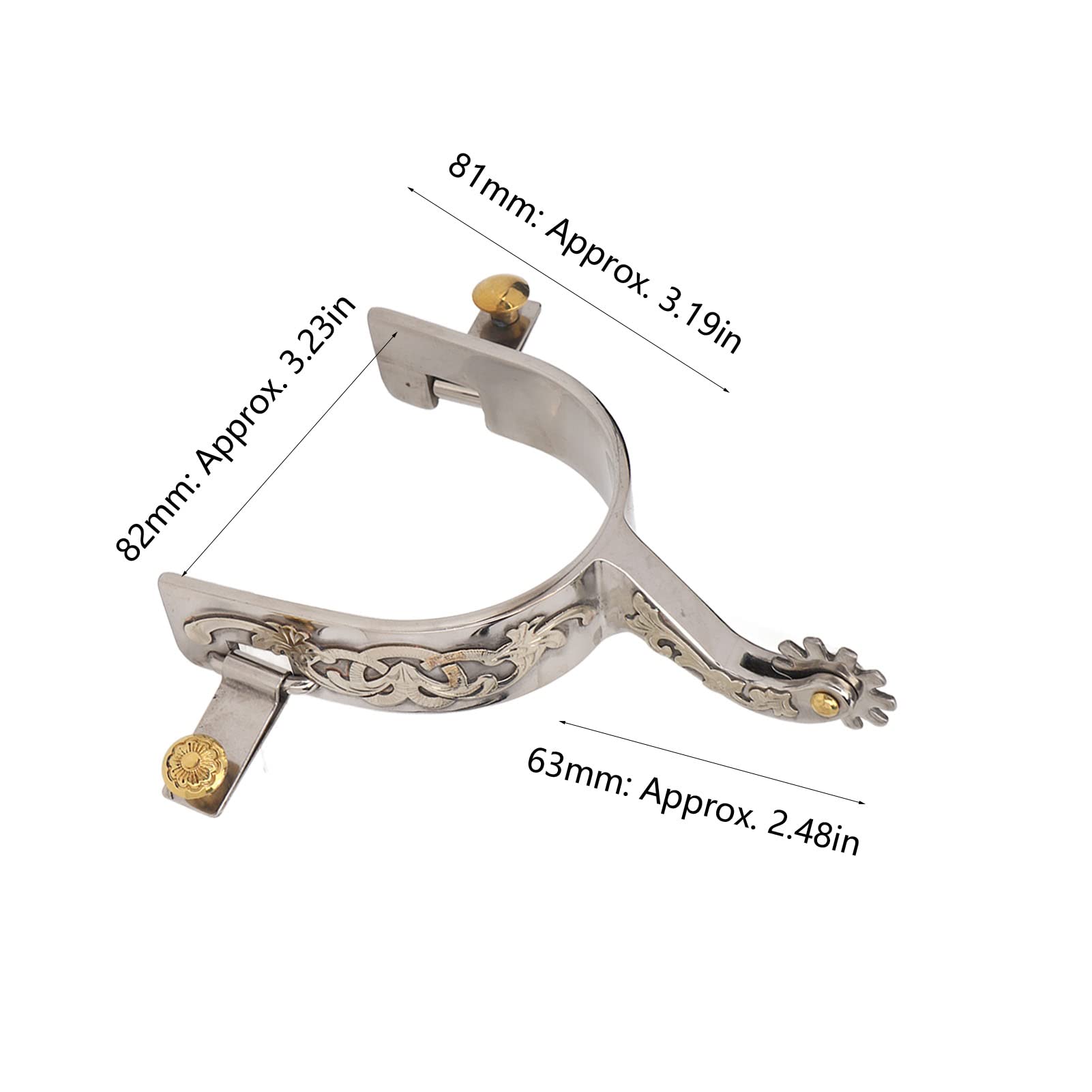 Focket Speroni Western da Cowboy, 2 Pezzi Speroni da Cavallo in Acciaio Inossidabile Squisito Vintage con Ingranaggio Rotante,Speroni da Stivale Steampunk in Metallo di Ottima Lavorazione