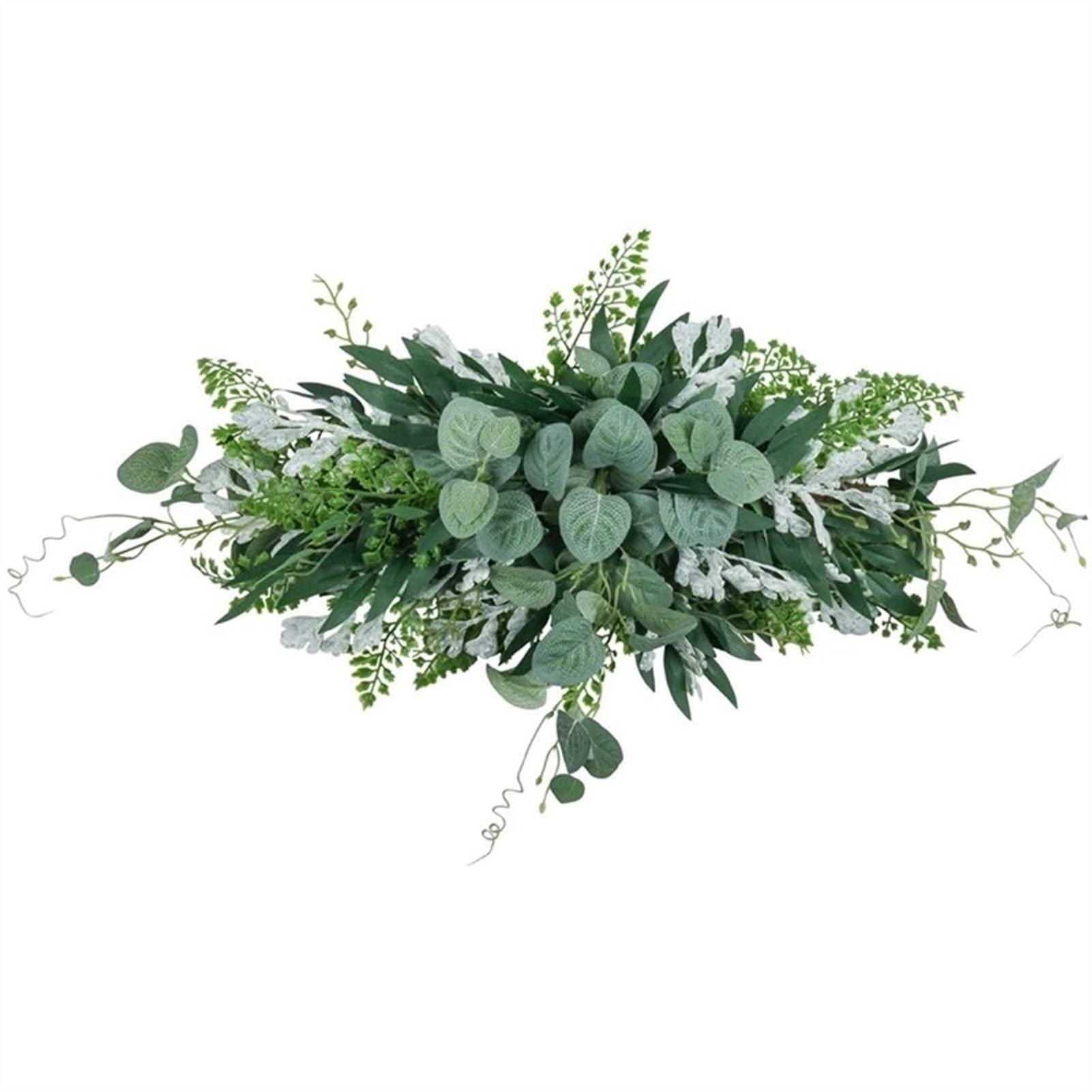 Ghirlanda Natalizia 61 Cm Con Eucalipto E Bacche – Artificiale, Fatta A Mano, Per Porta D'Ingresso, Interni Ed Esterni, Decorazioni Di Natale
