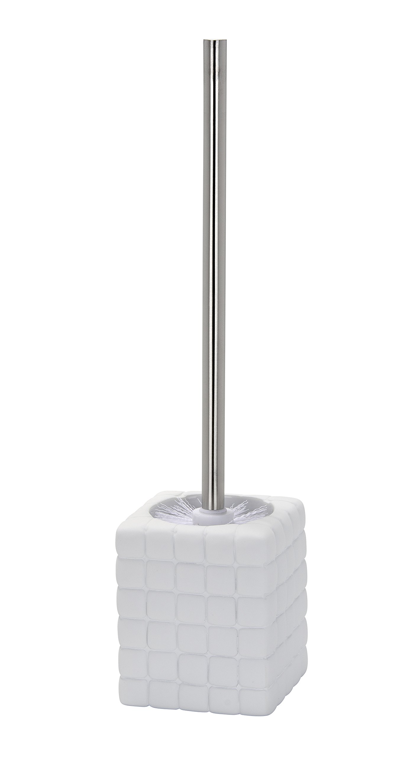 Wenko Escobillero Pieno Acero INOX - Forma Cerrada, Acero Inoxidable, 10.1 x 37.5 x 10.1 cm, Satinado — view 17