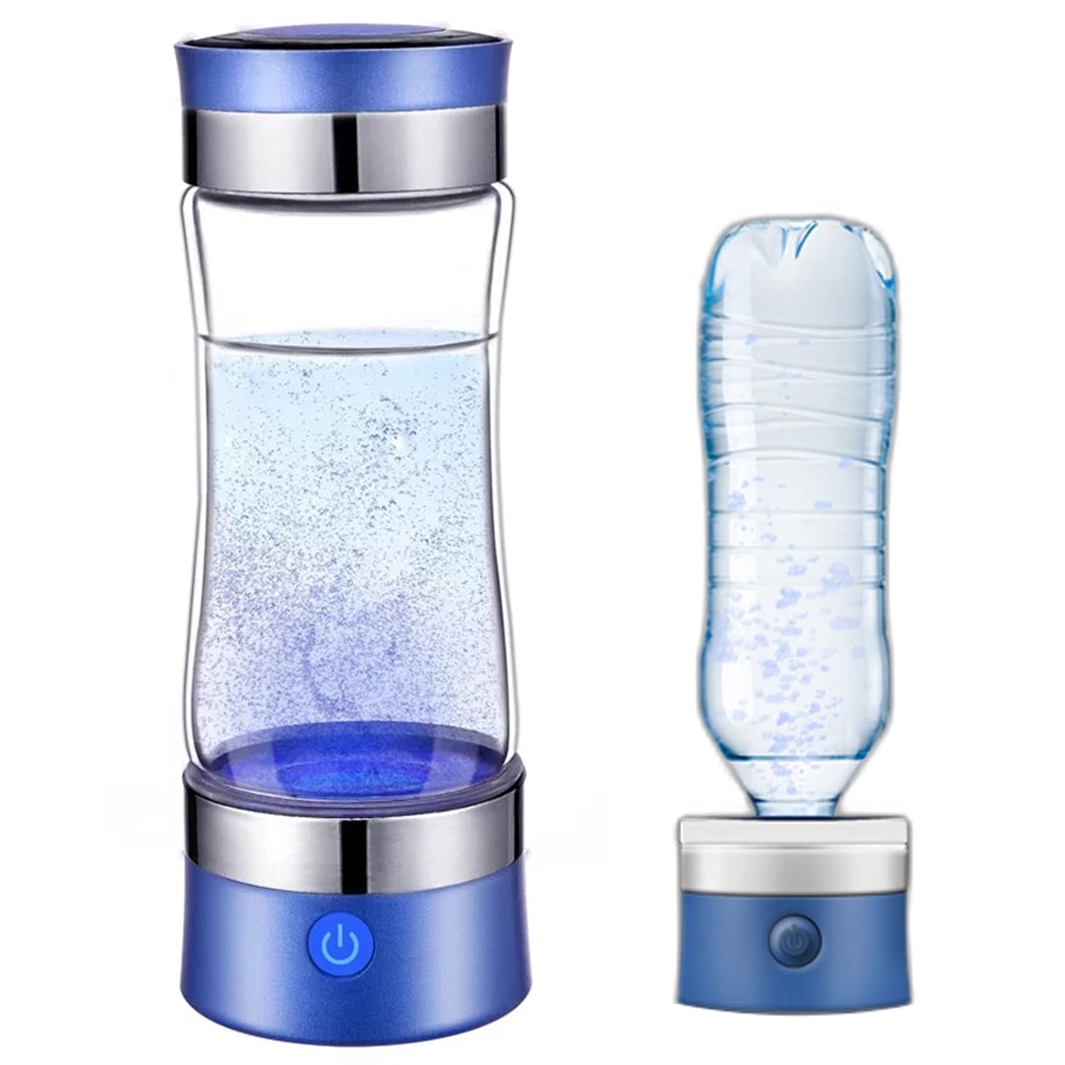 Portable Hydrogen Water Bottle, Hydrogen Water Ionizer Generator Ionizer SPE/PEM Membrane Technology Make Hydrogen Content Up To 1000-1200 PPB High Concentration USB Rechargeable 320Ml