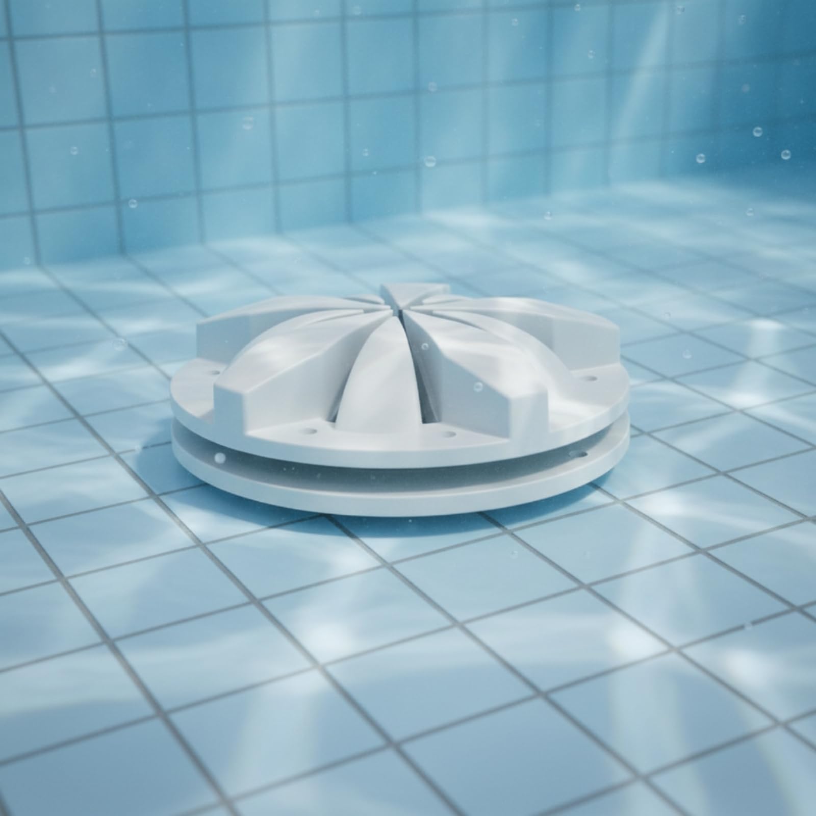 F Fityle Accesorio para Piscina de Drenaje con Rejilla Cubierta Antienredos Tapa Antivórtice para Empotrar Suaviza el Contiene Residuos Adecuado para Piscinas