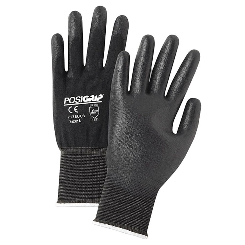 GTek 713SUCB/XS, Seamless Knit Nylon Glove with Polyurethane Coated Flat Grip on Palm & Fingers