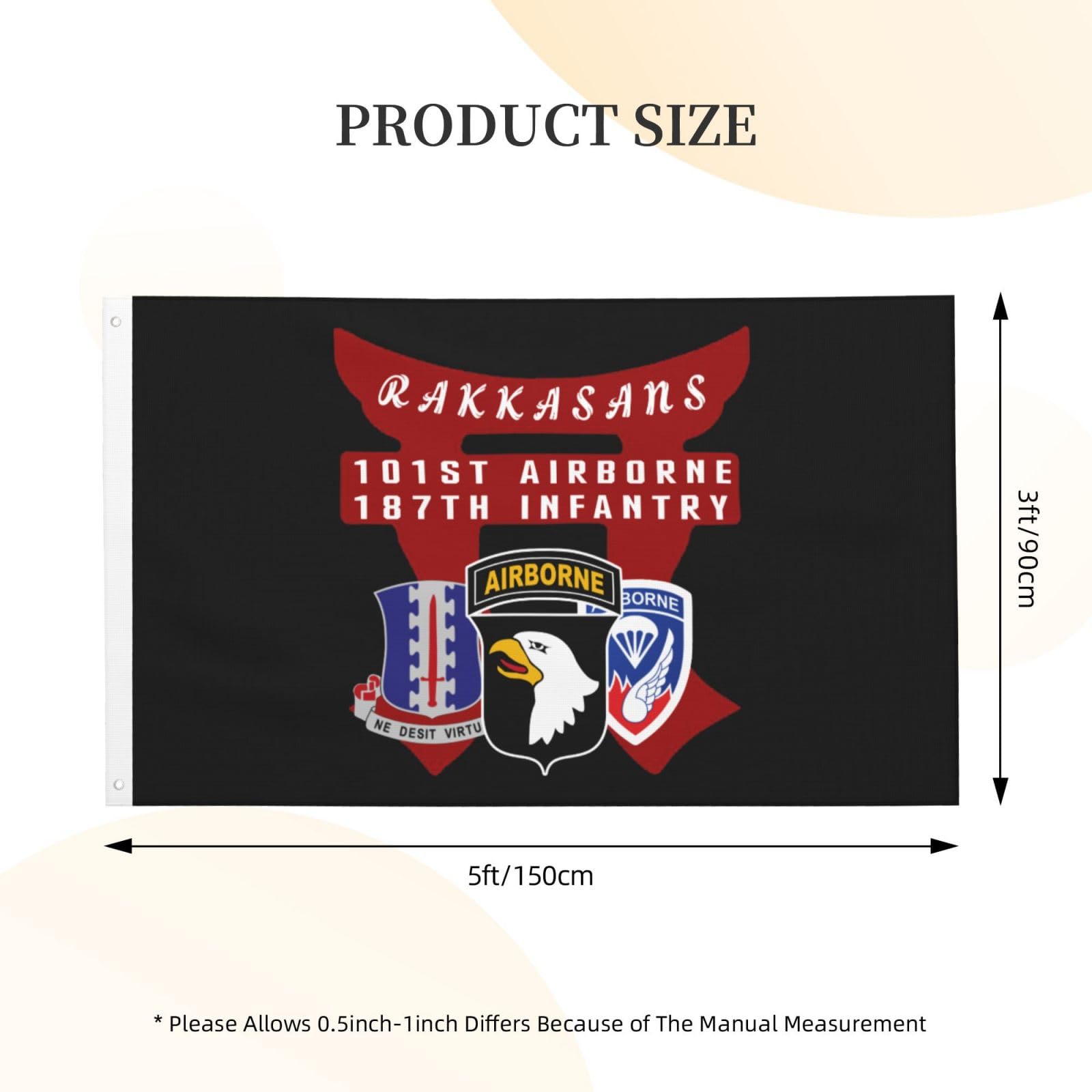 Amazon.com : Rqwaaed 101st Airborne - 187th Infantry - Rakkasans