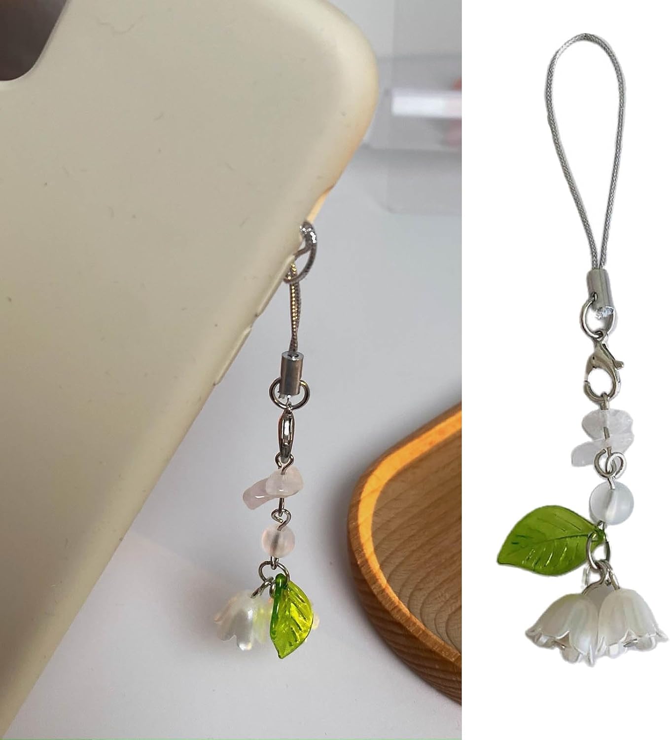 Lily of The Valley Accessories - Anti-Lost Chain and Keychain, Bag and Backpack Attachment image 2