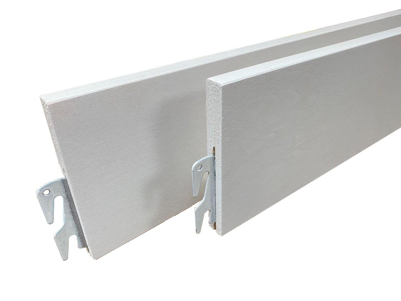 B&H Panel Company White Finish Wood Bedrails (Twin/Full, Queen/King, & Cal. King Beds) (White, 76")
