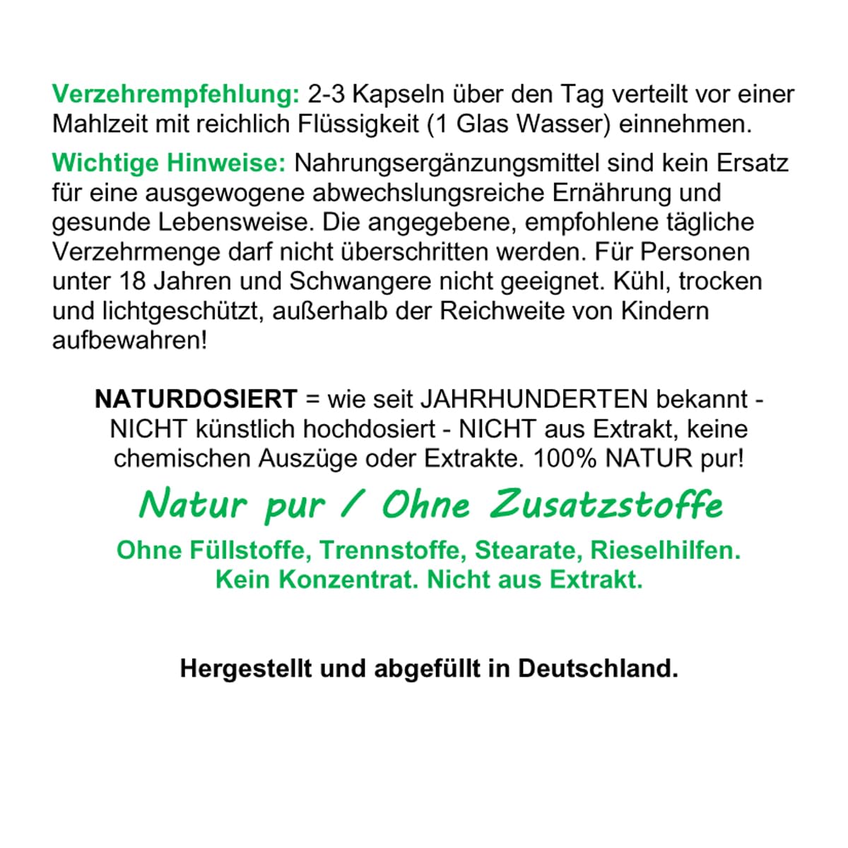 MUTTERKRAUT 360 Kapseln Migränekraut nach HILDEGARD VON BINGEN Feverfew "Kopfgewitter" - NATURDOSIERT = 100% NATUR pur. OHNE ZUSATZSTOFFE. 26308-360