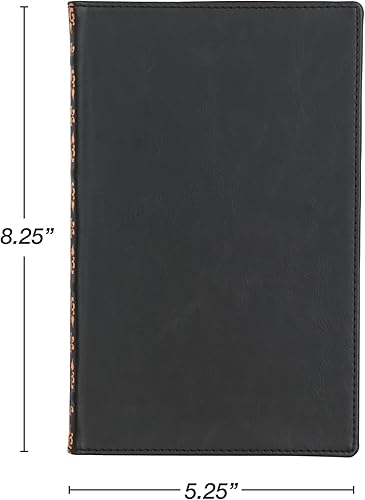 Vista 24 de Samsill Cuaderno vintage de tapa dura, 200 páginas rayadas, marrón, 5.25 x 8.25 pulgadas Marrón oscuro
