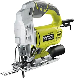 RYOBI Scie Sauteuse 500W RJS750-G – Mouvement Pendulaire, Soufflerie Active, Changement Lame Sans Outil – Découpe Bois et Métaux