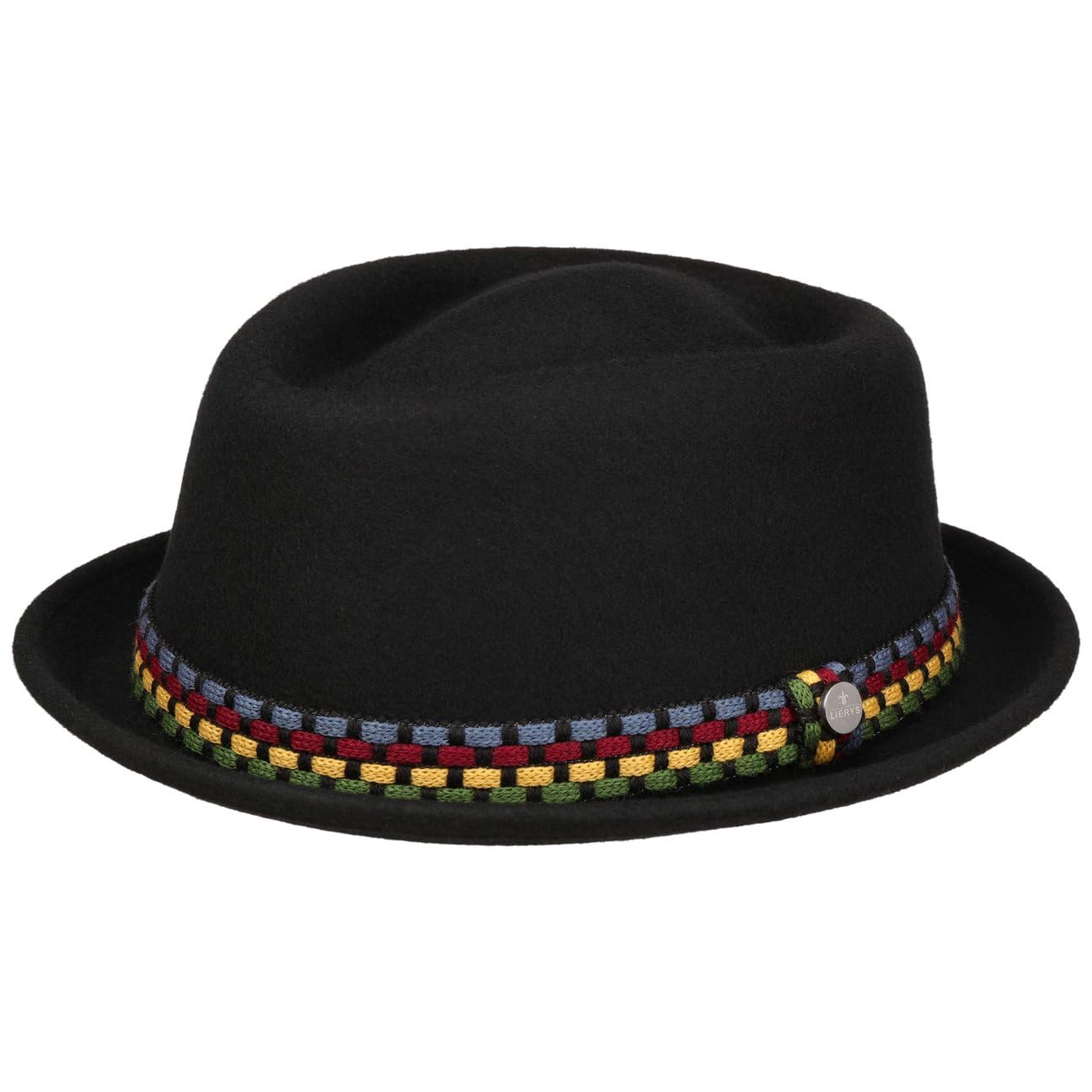 Lierys CHAPEAUSHOP Pork Pie Chapeau de Feutre avec Bande en Tissu Fabrique en Italie Homme Automne Hiver