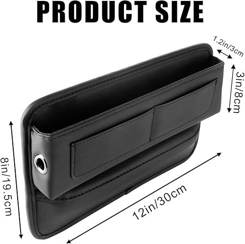 Miniatura 5 de Organizador de espacio para asiento de automóvil, organizador multifuncional de cuero para asiento de automóvil y accesorios automotrices de