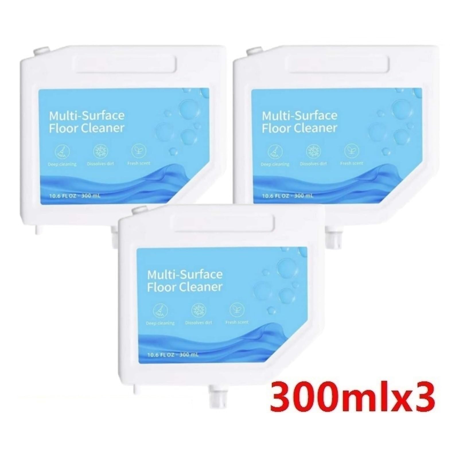 Solución limpiadora multisuperficie for suelos (300ml), compatible con Dreame L10s Ultra, S10 PRO y S10 Plus. Limpiador multiusos.(300mlx4)