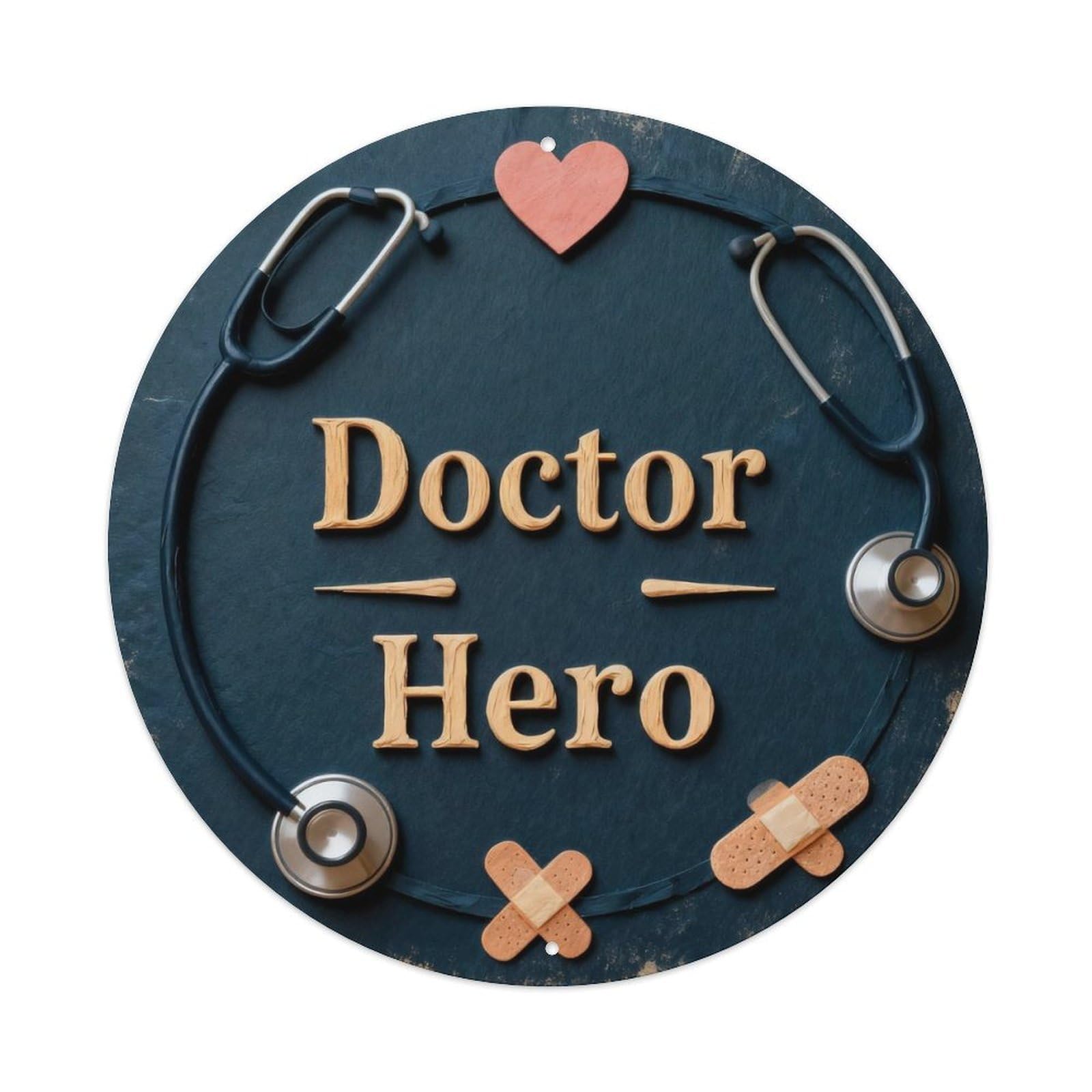 Doctor Hero Metal Tin Sign Plaque