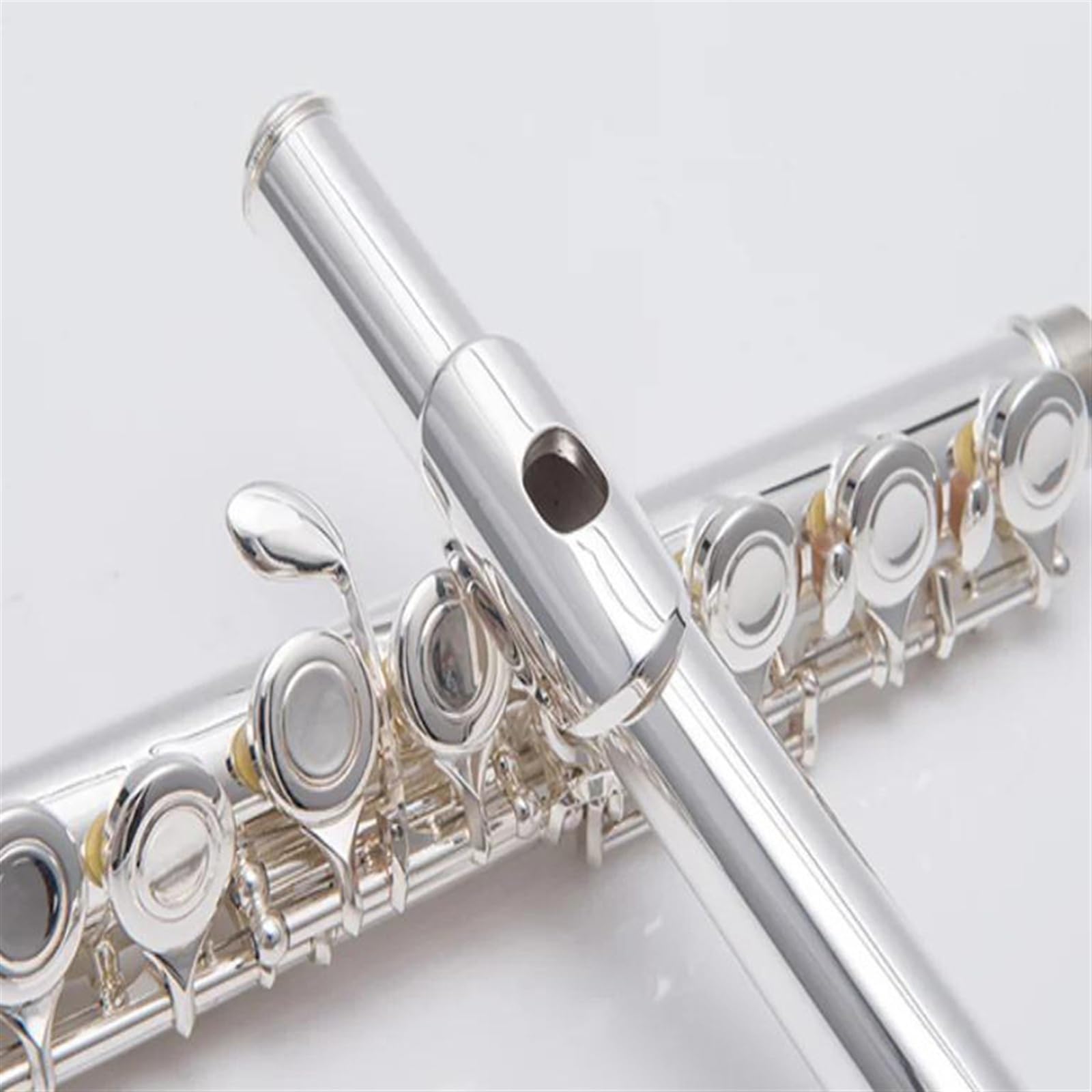 Professionale Flauto Traverso Flauti Tono C A Foro Aperto A 16 Tasti Flauto Corpo Placcato Argento In Cupronichel Con Accessori Per Custodia Per Flauto