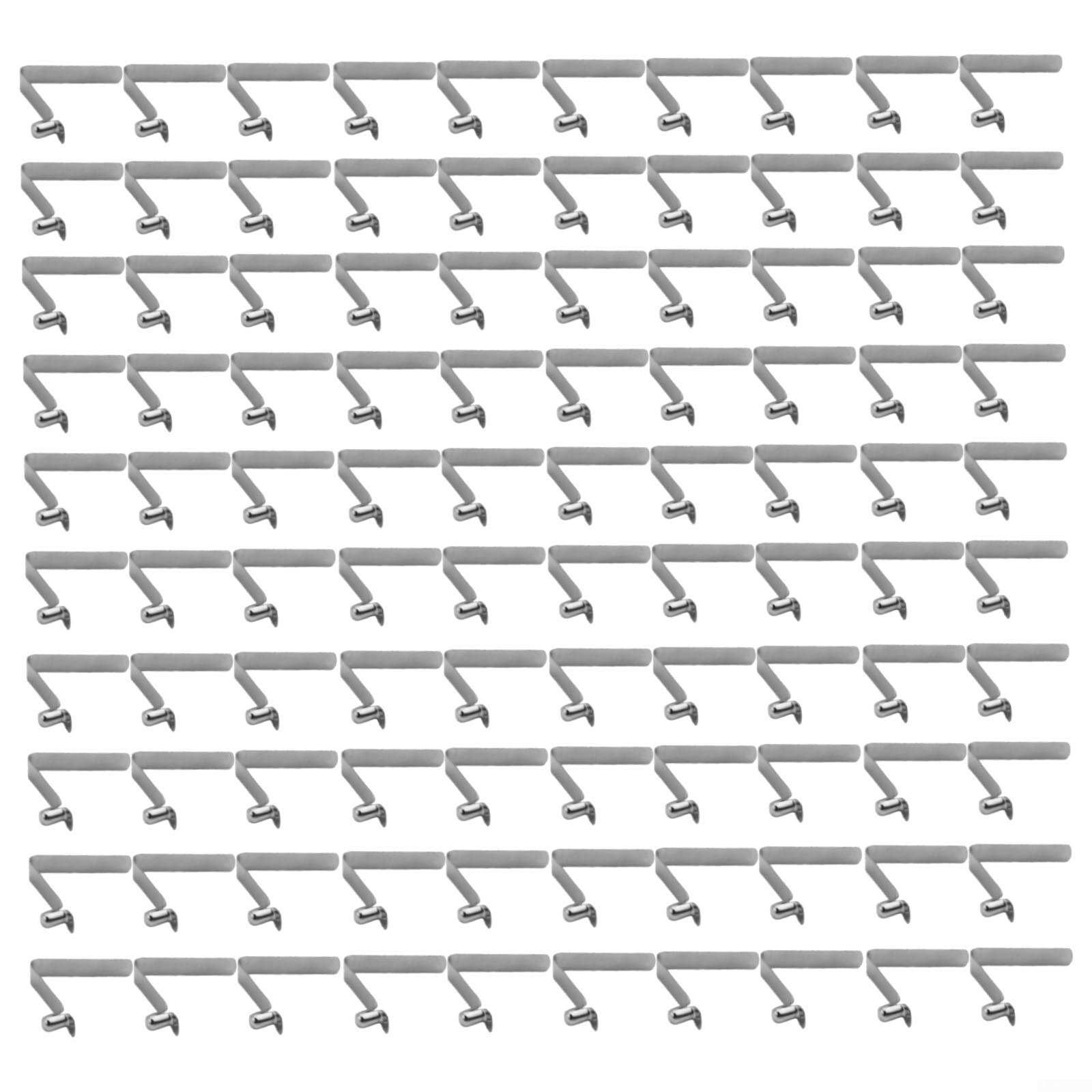 100 Pcs Spring Clip Locking Tube Pin Push Clip for Tent Pole and Paddle, 5.5mm Manganese Steel Snap Fastener for Repairing FITNESSs Equipment