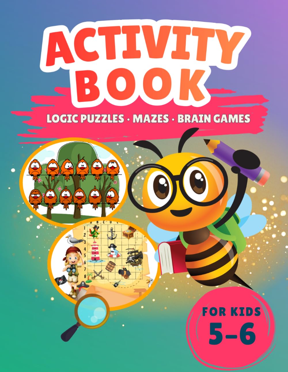 Activity Book Logic Puzzles, Mazes, Brain Games
