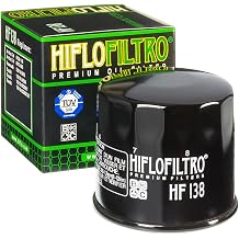 HiFlo HF138 Oil Filter for Suzuki GSX-R, V-Strom, SV650, KingQuad ATV & More - Replaces OEM Part 16510-03G00