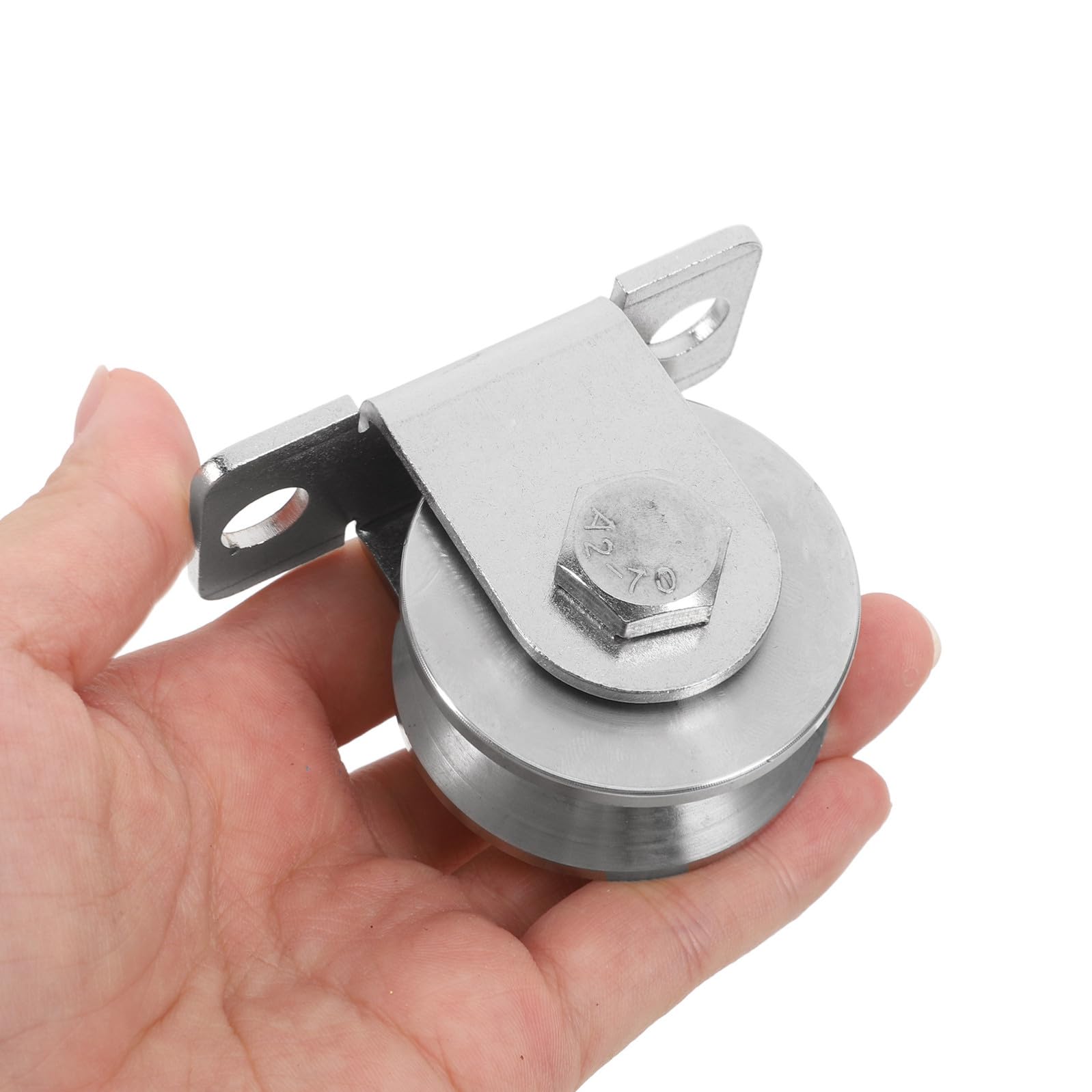 Pulegge in Acciaio Inossidabile Facile Installazione 2 Pezzi con Cuscinetti Integrati, Puleggia a V e Prestazioni Migliorate per Porte Scorrevoli per Sistemi a Carrucola