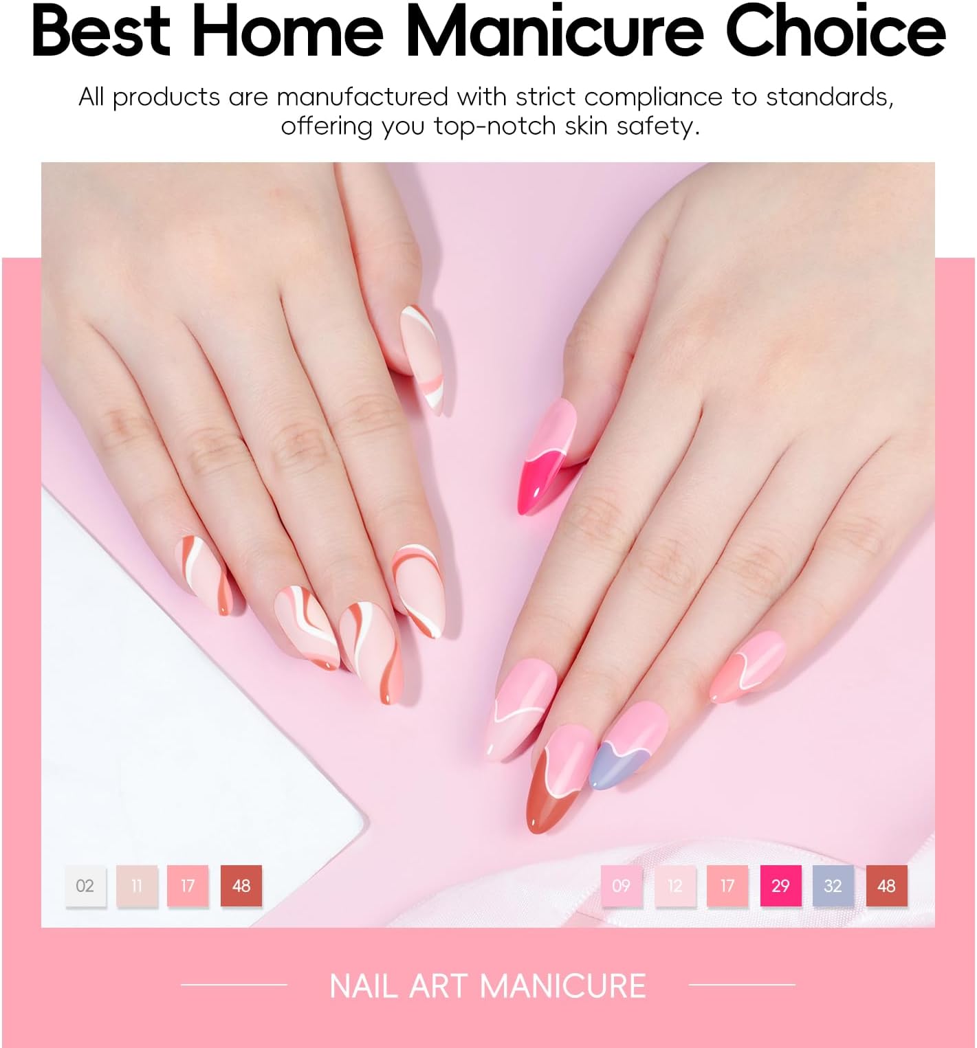 PEACECOLOR 53PCS Gel Nail Polish Kit with U V Light and Drill 35 Colors Gel Polish Nail Kit All Season Soak Off Polish Set with Matte Glitter Glossy Top Coat Manicure Tools DIY Home Women