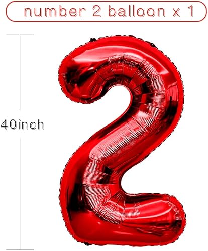 Miniatura 118 de Globo de números de 40 pulgadas, globos de números plateados, globo de número 2, globos de aluminio grandes de cumpleaños, fiesta de cumpleaños