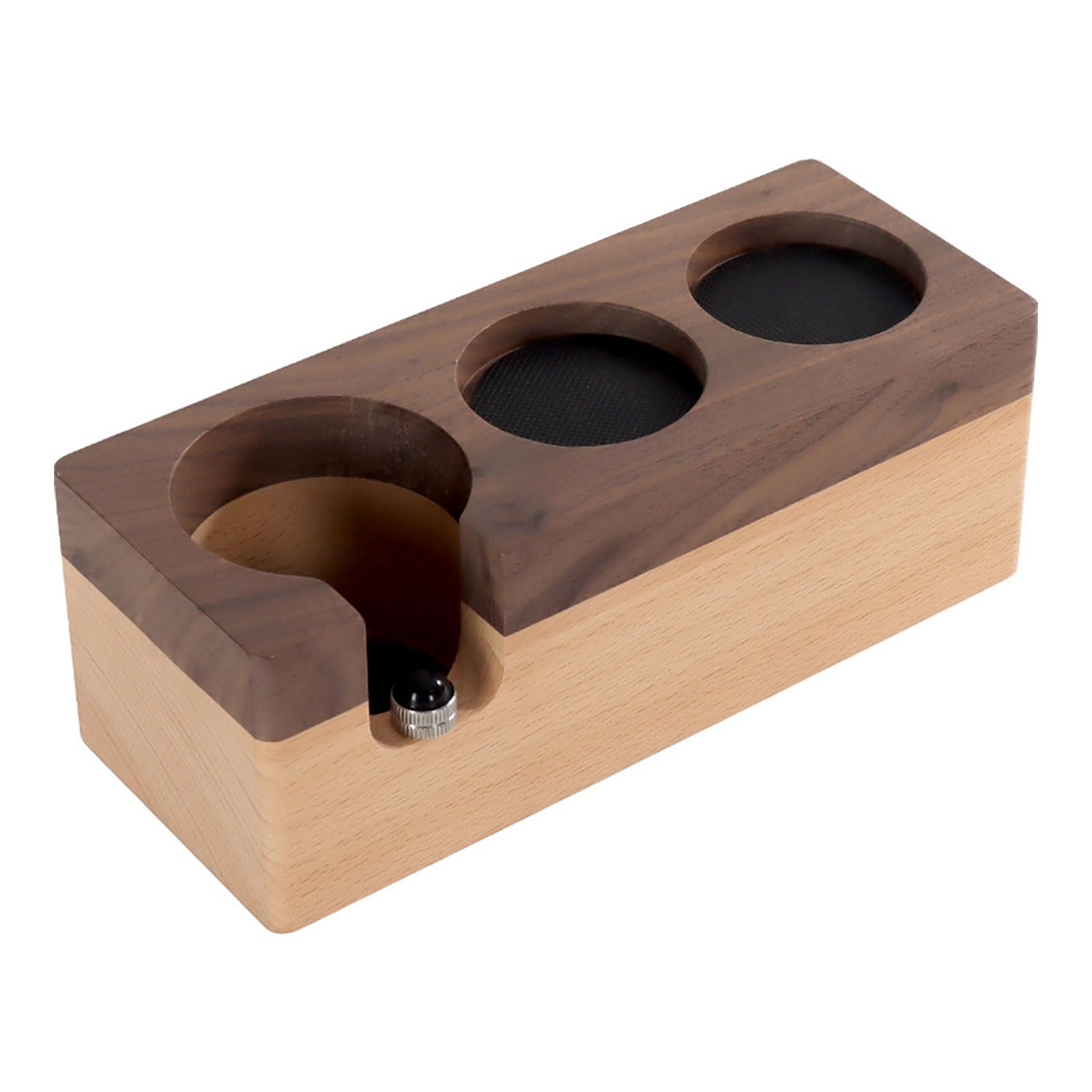 Kalttoy Tamper Holder Espresso Tamping Station Coffee Tools Rack Coffee Accessories Wood Materoal Lover Tamper and Distributor Holder