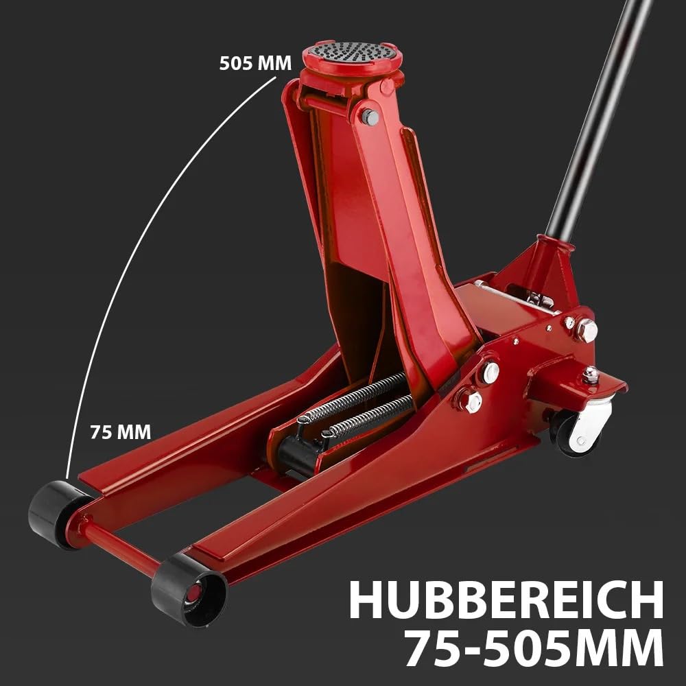 Podnośnik hydrauliczny 3T Podnośnik stalowy o dużej wytrzymałości Podnośnik stalowy z podwójną pompą Zakres podnoszenia 75–505 mm Narzędzie do naprawy samochodu Zestaw podnośników nożycowych
