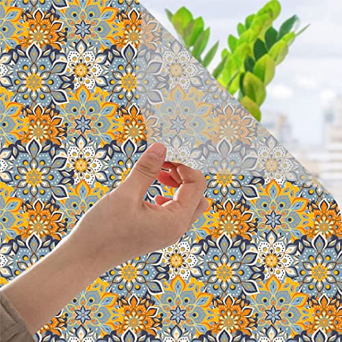 Image of CVANU Window Film Privacy Heat-UV Protection Self-Adhesive Window Glass Film Viny Sheet Multicolor Size(23inch X 100inch) C169