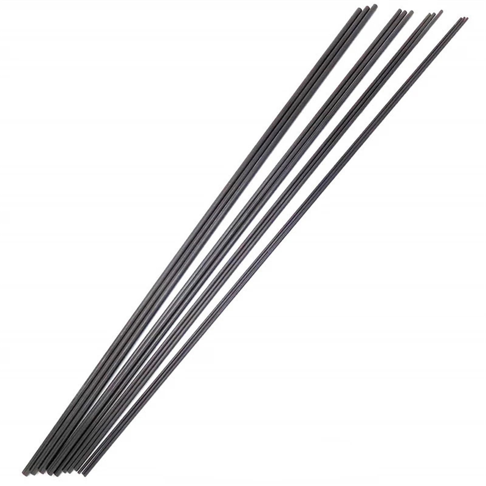 1MM 1.5MM 2MM 3MM (0.5 meter) solid Carbon Fiber Rod Reinforcement Rod high strength light weight for DIY RC Airplane Carbon Fiber Rods(6.0MM 0.5m 5PCS)