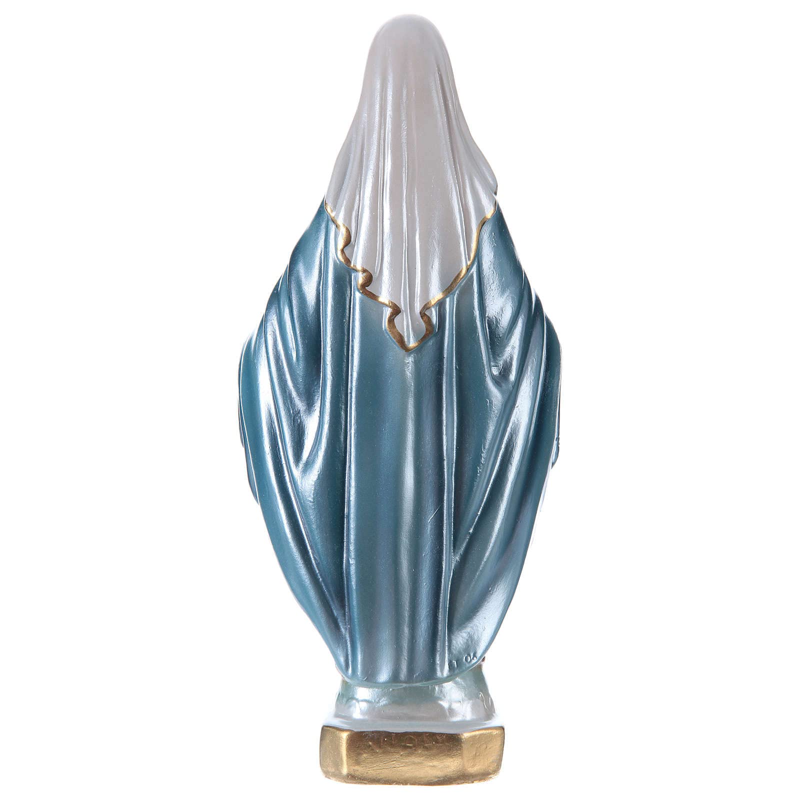 Holyart Statua Madonna Miracolosa 20 cm in gesso madreperlato