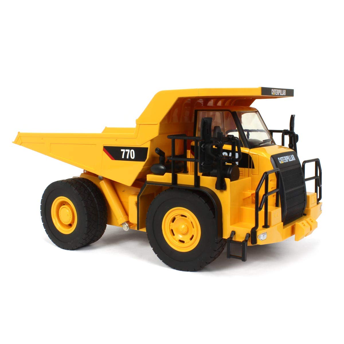 Diecast Masters 25006 - zdalnie sterowany Caterpillar RC Mining Truck 770, wywrotka CAT jako wierny szczegół, realistyczny pojazd budowlany w 1:24, ok. 33,5 x 18,5 x 16,5 cm, ok. 25 m zasięgu, 8+