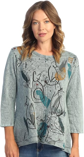 Jess & Jane Mineral Washed Medium Weight Tunic - M88