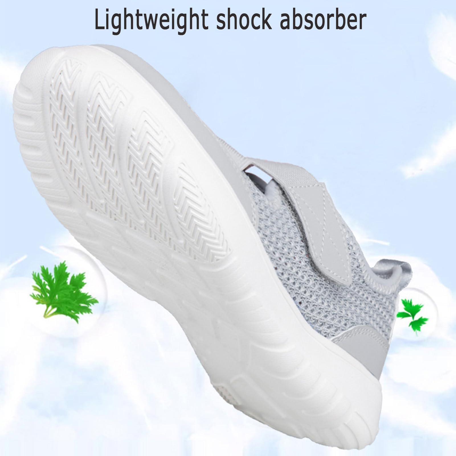 Zapatos Diabéticos Mujer Zapatos Ortopédicos La Salud Zapato Antideslizantes Caminar Sandalias Transpirables Verano Zapato Ligeros Trenzados Suela Suave Tacón Cuña para Juanetes