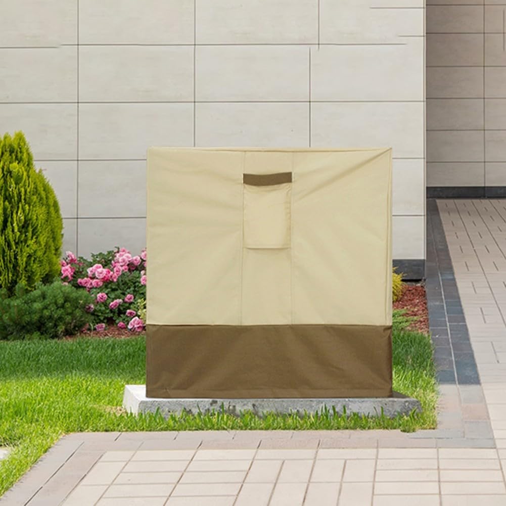 Oxford-Gewebe AC Abdeckung 83x33x57cm UV-Schutz(38 * 38 * 40in) | 600D Oxford-Material, wasserabweisend, , passt für 83x33x57cm Geräte, ganzjähriger Schutz