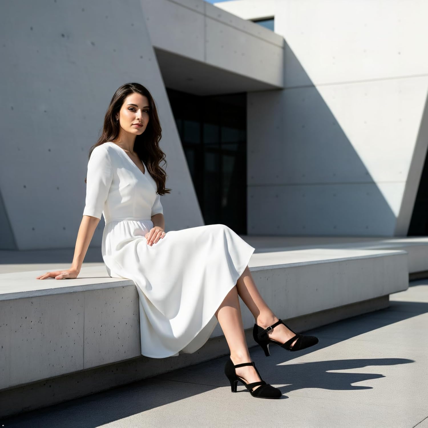 LIURUIJIA Women's T-Strap Mary Jane Pumps - Vintage Low Kitten Heels for Dance, Retro Party, or Cosplay - Image 3