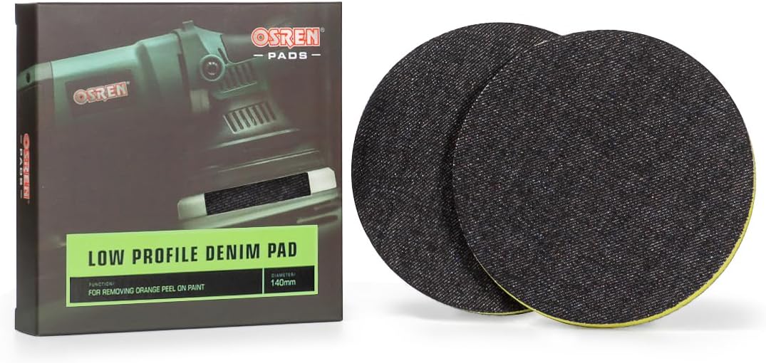 Denim Levelling Foam 5 1/2" - Levelling Pad for Dual Action Polisher Designed for Orange Peel Removal (2pcs)