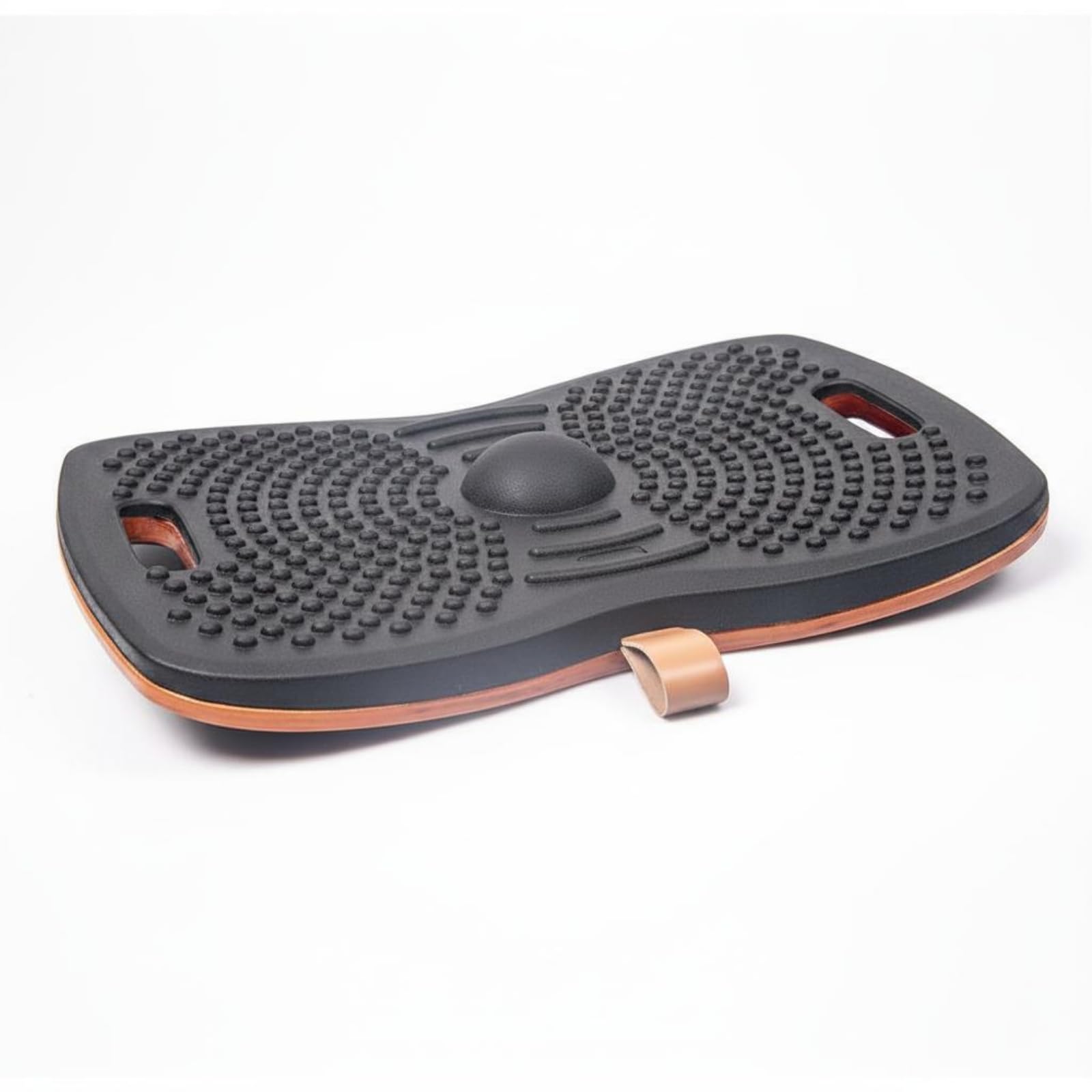 Tavola di Equilibrio Antiaffaticamento Tavola Oscillante Piattaforma per Scrivania in Piedi Tappetino Massaggiante Base Antiscivolo Legno Ergonomico Adatta per Studio Postazione in Piedi