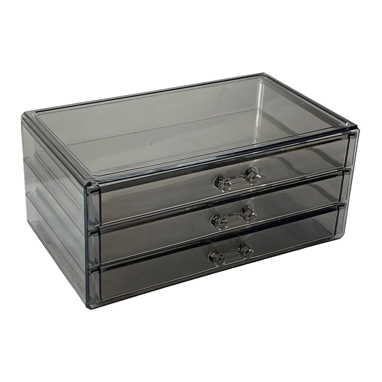 CAZSTYK Makeup Accessories Storage Box Space Saving Jewelry Organiser with Multiple Compartments for Easy Access Bathroom Countertop Organiser