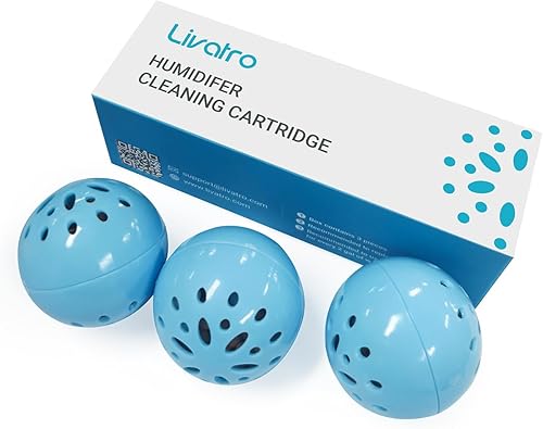 Bola de limpieza del humidificador combate el moho del humidificador y las bacterias con limpiador humidificador, evita la acumulación de agua dura,