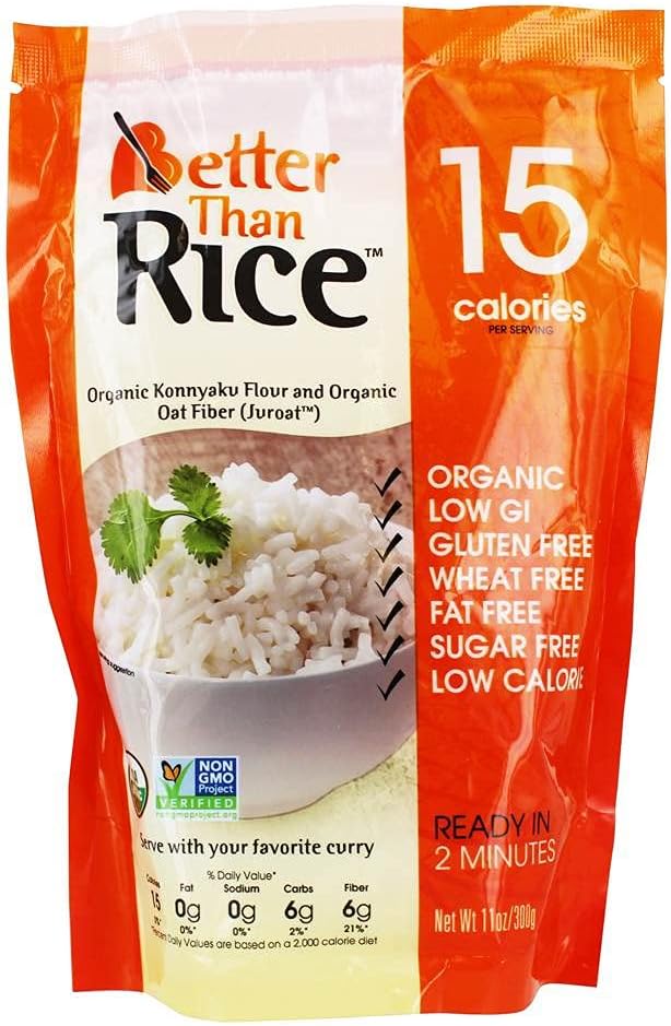 Better Than Foods - Organic Konnyaku Flour and Organic Oat Fiber Rice - 11 oz.