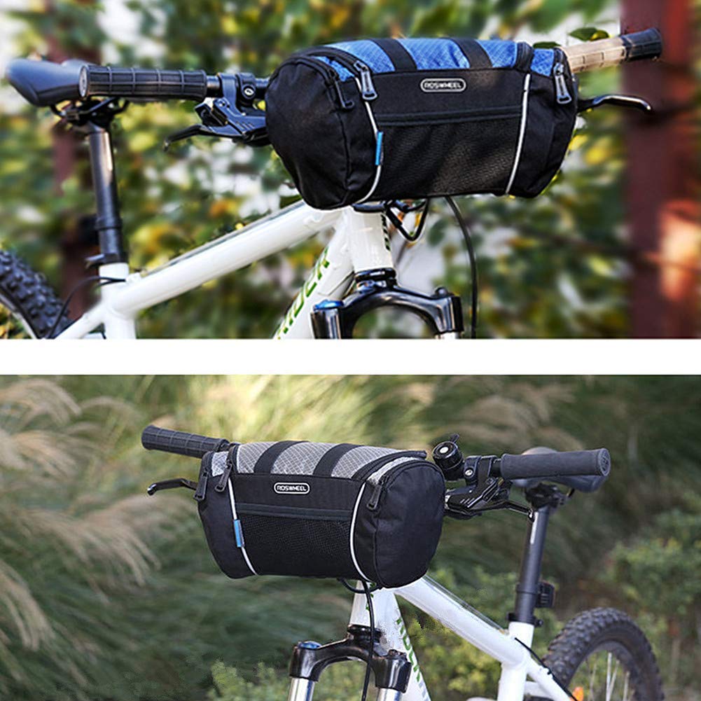 Bolsa de Manillar Bolsa de Bicicleta de montaña Resistente al Agua Cesta de Bicicleta de Gran Capacidad Ajuste Universal para Cualquier Bicicleta